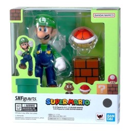 مجسم لويجي سوبر ماريو كامل الحركة من إس إتش فيقوارتس بانداي Bandai S.H.Figuarts Super Mario – Luigi Action Figure