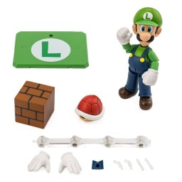 مجسم لويجي سوبر ماريو كامل الحركة من إس إتش فيقوارتس بانداي Bandai S.H.Figuarts Super Mario – Luigi Action Figure