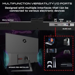 شاشة الألعاب جيم أون إسينشال 27 بوصة 144 هرتز GAMEON Essential Series 27" FHD 144Hz Fast IPS 0.5ms Gaming Monitor (GOES27FHD144IPS)