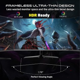 شاشة الألعاب جيم أون إسينشال 27 بوصة 144 هرتز GAMEON Essential Series 27" FHD 144Hz Fast IPS 0.5ms Gaming Monitor (GOES27FHD144IPS)