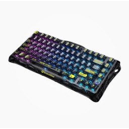 لوحة مفاتيح ميكانيكية لاسلكية للألعاب غرافاستار ميركوري K1 لايت 75% - كيبورد عربي GravaStar Mercury K1 Lite 75% Wireless Mechanical Gaming Keyboard – Arabic Layout