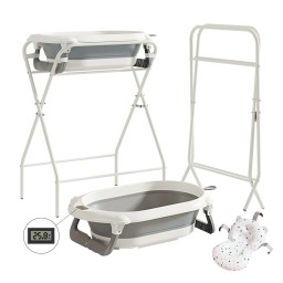 حوض استحمام أطفال قابل للطي مع حامل ومقياس حرارة RJ320 Foldable Baby Bathtub with Stand and Thermometer