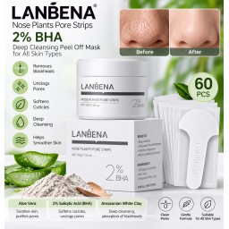 شرائط تنظيف مسام الأنف لانبينا 2% BHA LANBENA Nose Pore Strips 2% BHA
