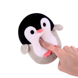 مجموعة بطريق ودب قطبي قطيفة صغيرة للراحة Small plush penguin and polar bear comfort set