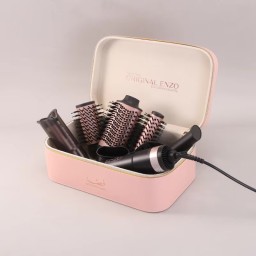 مجموعة سشوار احترافية 7 في 1 من اينزو معالج ايوني مع علبة جلد مميز Hair styling set