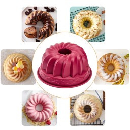 قالب كيك سيليكون أوروبي للخبز والجيلي European-style silicone cake mold for baking and jelly