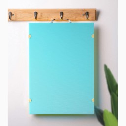 لوح موويز فيروزي 45×32 سم مزدوج للتقطيع الصحي Mowiz Turquoise Double-Sided Hygienic Cutting Board (45 x 32 cm)