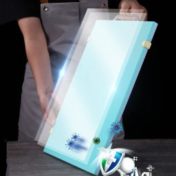 لوح موويز فيروزي 45×32 سم مزدوج للتقطيع الصحي Mowiz Turquoise Double-Sided Hygienic Cutting Board (45 x 32 cm)