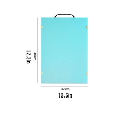 لوح موويز فيروزي 45×32 سم مزدوج للتقطيع الصحي Mowiz Turquoise Double-Sided Hygienic Cutting Board (45 x 32 cm)