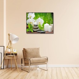 لوحة رسم بالماس 40 × 50 سم 5D زهور فاخرة للمنزل 40 x 50 cm 5D Diamond Painting – Luxury Flowers for the Home