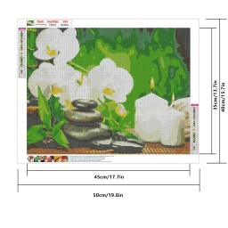لوحة رسم بالماس 40 × 50 سم 5D زهور فاخرة للمنزل 40 x 50 cm 5D Diamond Painting – Luxury Flowers for the Home