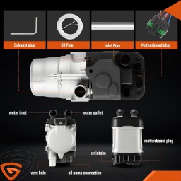 سخان مياه هيدروليكي 5KW 12V Hydronic Coolant Heater