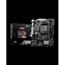 لوحة أم MSI B450M-A PRO MAX II بمقبس AM4 MSI B450M-A PRO MAX II AM4 Motherboard