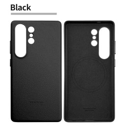 كفر سامسونج كلاكسي أس 26 ألترا جلد طبيعي فاخر Samsung Galaxy S26 Ultra Luxury Genuine Leather Case