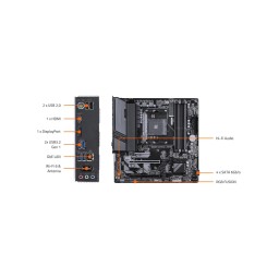لوحة أم GIGABYTE B550M GAMING X WIFI6 AM4 Micro ATX GIGABYTE B550M GAMING X WIFI6 AM4 Micro ATX Motherboard