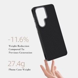 كفر سامسونج كلاكسي أس 26 ألترا كاربون فايبر مع ماك سيف Samsung Galaxy S26 Ultra Carbon Fiber MagSafe Case