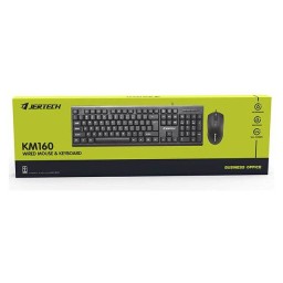 طقم Jertech KM160 لوحة مفاتيح وفأرة سلكي USB Jertech KM160 Mouse & Keyboard