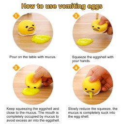 أربع بيضات مقالب للضحك والمرح العائلي Four eggs for pranks and family fun.