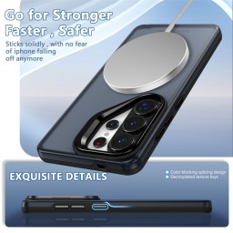 كفر سامسونج كلاكسي أس 26 ألترا أكريليك مع ماك سيف ومسند Samsung Galaxy S26 Ultra Acrylic MagSafe Case