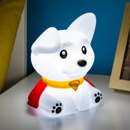 مصباح ليلي سيليكون مطاطي كريبتو الكلب الخارق سوبرمان من دي سي DC Comics Superman Krypto the Superdog Squishy Silicone Night Light