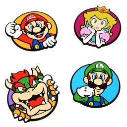 طقم قواعد أكواب سوبر ماريو بي في سي (4 قطع) من بالادون Paladone Super Mario PVC Coasters (Pack of 4)