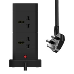 مشترك برج حماية من تذبذب التيار الكهربائي جيمرتك 8 منافذ و4 منافذ يو إس بي GamerTek Surge Protector Power Strip Tower (8 AC Outlets + 4 USB)