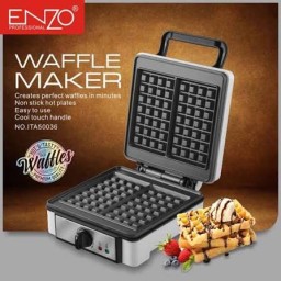 صانعة الوافل من إنزو Enzo Professional Waffle Maker