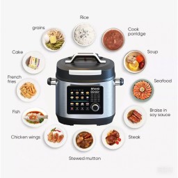 قدر الضغط الكهربائي الذكي سعة 6 لتر من كراون CROWN Romix Smart Electric Pressure Cooker 6L