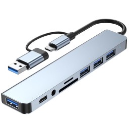 ادابيتر تحويل 8 في 1 TYPE C ADAPTER 8 IN 1
