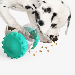 لعبة اطعام حيوانات اليفة على شكل روبوت  Interactive Robot Food Dispenser Toy Interactive Robot Food Dispenser Toy
