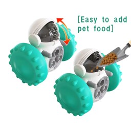 لعبة اطعام حيوانات اليفة على شكل روبوت  Interactive Robot Food Dispenser Toy Interactive Robot Food Dispenser Toy