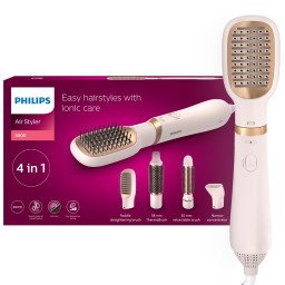 مجفف ومصفف شعر فيليبس Air Styler 3000 BHA310/03 - 4 ملحقات، أيوني 800 واط Philips Air Styler 3000 BHA310/03 - 4 Attachments, Ionic 800W