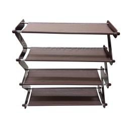 ستاند احذية 4 رفوف شكل حرف Z موديل YH8802-4 YH8802-4 Z-Shaped 4-Tier Shoe Rack