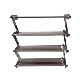 ستاند احذية 4 رفوف شكل حرف Z موديل YH8802-4 YH8802-4 Z-Shaped 4-Tier Shoe Rack