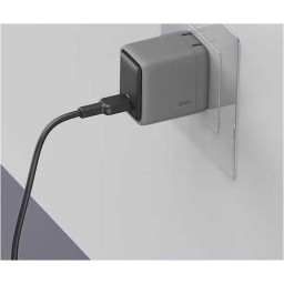 أوكي شاحن جداري سريع الشحن بقوة 45 واط بتقنية GaN، مزود بمنفذ USB C عالمي Aukey 45W PD Fast Charging Wall Charger with GaN Technology, Universal USB-C Port