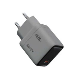 أوكي شاحن جداري سريع الشحن بقوة 45 واط بتقنية GaN، مزود بمنفذ USB C عالمي Aukey 45W PD Fast Charging Wall Charger with GaN Technology, Universal USB-C Port