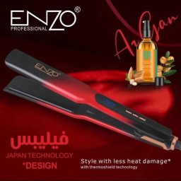 كاوية شعر بتقنية التيتانيوم من إنزو ENZO Professional Titanium Hair Straightener