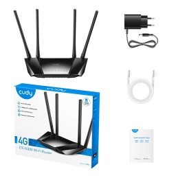 راوتر CUDY LT400: سرعة LTE تصل إلى 150/50 ميجابت في الثانية، وسرعة Wi-Fi تصل إلى 300 ميجابت في الثانية. CUDY Router LT400 Up to 150/50Mbps LTE speed 300Mbps Wi-Fi