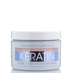 ADVANCED CLINICALS Keratin Sleek + Smooth Hair Mask ماسك الشعر بالكيراتين من ادفانسد كلينيكالز