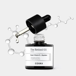 COSRX The Retinol 0.5 OIL Super Vitamin E + Squalane سيروم الريتنول من كوزركس