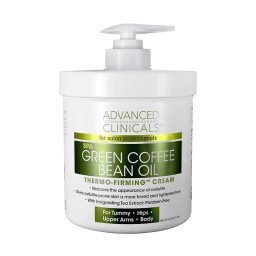 ADVANCED CLINICALS Green Coffee Bean Oil Anti-Cellulite Slimming Cream المرطب العملاق بحبوب القهوة الخضراء من ادفانسد كلينيكالز - 59 Ml