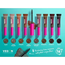 Nyx Professional Makeup Thick It Stick It Brow Gel Mascara جل الحواجب النباتي الملون من نيكس - Tisi04 Rich Auburn