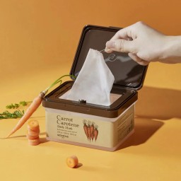 SKINFOOD Carrot Carotene Daily Calming Sheet Mask  قناع ورقي بمستخلص الكاروتين والجزر من سكنفود - 10 Sheet Mask