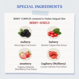 SKINFOOD Berry Moisturizing Sun Cream SPF 50+  PA++++ واقي الشمس الكيميائي بالتوت من سكنفود - 50 Ml
