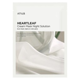 ANUA Sheet Mask قناع ورقي للبشرة من انوا - Heartleaf + Ceramide Cream Mask Night Solution