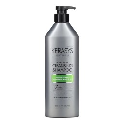 AEKYUNG KERASYS Hair Clinic Dry Scalp Deep Cleansing Shampoo Anti Dandruff For Normal & Dry Scalp شامبو الفروة الجافة والعادية من ايكيونك كيراساس - 400 Ml