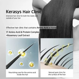 AEKYUNG KERASYS Hair Clinic Dry Scalp Deep Cleansing Shampoo Anti Dandruff For Normal & Dry Scalp شامبو الفروة الجافة والعادية من ايكيونك كيراساس - 400 Ml