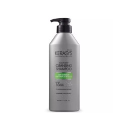 AEKYUNG KERASYS Hair Clinic Dry Scalp Deep Cleansing Shampoo Anti Dandruff For Normal & Dry Scalp شامبو الفروة الجافة والعادية من ايكيونك كيراساس - 400 Ml