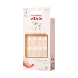 KISS Nude Revolutioary Natural Nails 28 Nails Glue Included KAN03 (French Nude
Cashmere)