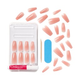 KISS Bare But Better L 28 Nails Glue Included BN03 (Nude Glow)